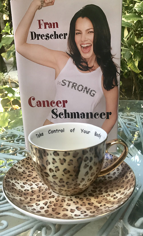 Cancer Schmancer book + teacup